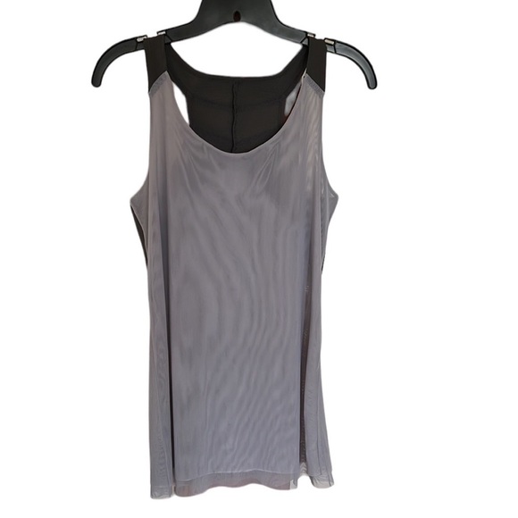 Oiselle Mesh Gray Tank Top. Women’s size 6. Nylon/Spandex - Picture 1 of 6